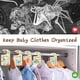 thumbnail image 4 of 10 separadores de armario con diseño de animales marinos, organizador colgante de madera de doble cara, separadores de tela para recién nacidos de 24 meses., 4 of 6