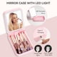 thumbnail image 3 of Set de brochas de maquillaje de viaje con espejo de luz LED para niñas adolescentes, 3 of 7