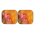 thumbnail image 7 of Haiem Orange Flower Psychedelic Car Windshield Sun Shade (2 Pieces) Foldable Windshield Sun Shade Car Accessories for Truck SUV Pickup-Medium, 7 of 7