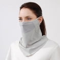 thumbnail image 3 of FUZHIQ UPF 50+ Face Mask for Women & Men - Ice Silk Cooling Full Face Cover, Breathable Sun Protection Neck Gaiter, 3 of 4