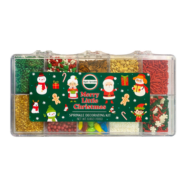 Mystic Sprinkles Merry Little Christmas Sprinkle Decorating Kit 6.8 oz.