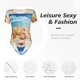 thumbnail image 4 of Balery Beach Starfish Shell Body de cuello redondo de manga corta para mujer Tops de manga corta Tops básicos-X-Large, 4 of 7