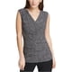 thumbnail image 1 of Blusa sin mangas fruncida para mujer DKNY negro XX-Large, 1 of 2
