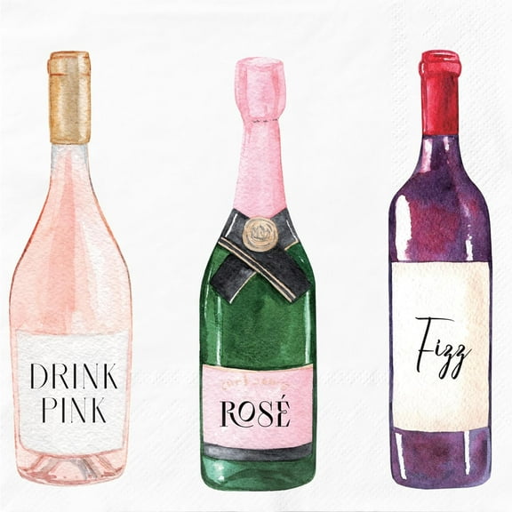 Gift Boutique 100-Pack Wine Sipping Cocktail Napkins