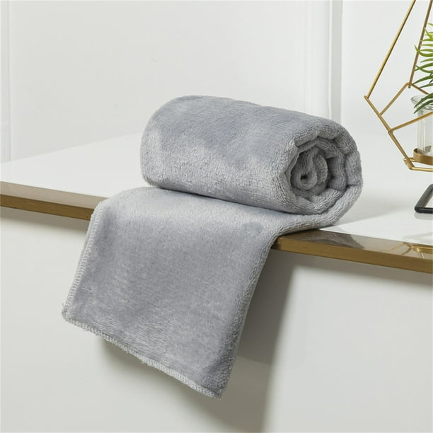 Manta de microfibra suave de 100 x 140 cm | Manta mullida y acogedora para sofá, cama, sofá y camping | Lavable a máquina y cálida. Ideal para uso en interiores y exteriores.