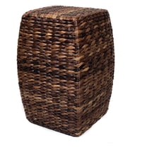 KioJJp Seagrass Accent Stool - Made of Hand Woven Seagrass - 21 inch Stool