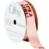 Offray Ribbon, Pink 7/8 inch Baby Satin Ribbon, 9 feet