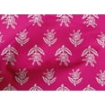 thumbnail image 4 of oneOone Cotton Poplin Fabric Leaves & Floral Block Decor Fabric Printed BTY 56 Inch Wide, 4 of 4