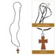 thumbnail image 3 of 3pcs Wooden Cross Pendant Necklace: For Women Men Teens - Lightweight Mini Crosses With Adjustable Rope Chain For Diy Jewelry Everyday Wear, 3 of 3