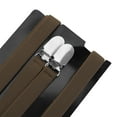 thumbnail image 4 of Toptie Men's Skinny Suspenders 1/2"inch (1.5CM) X-Back Clip Suspenders-Brown, 4 of 7
