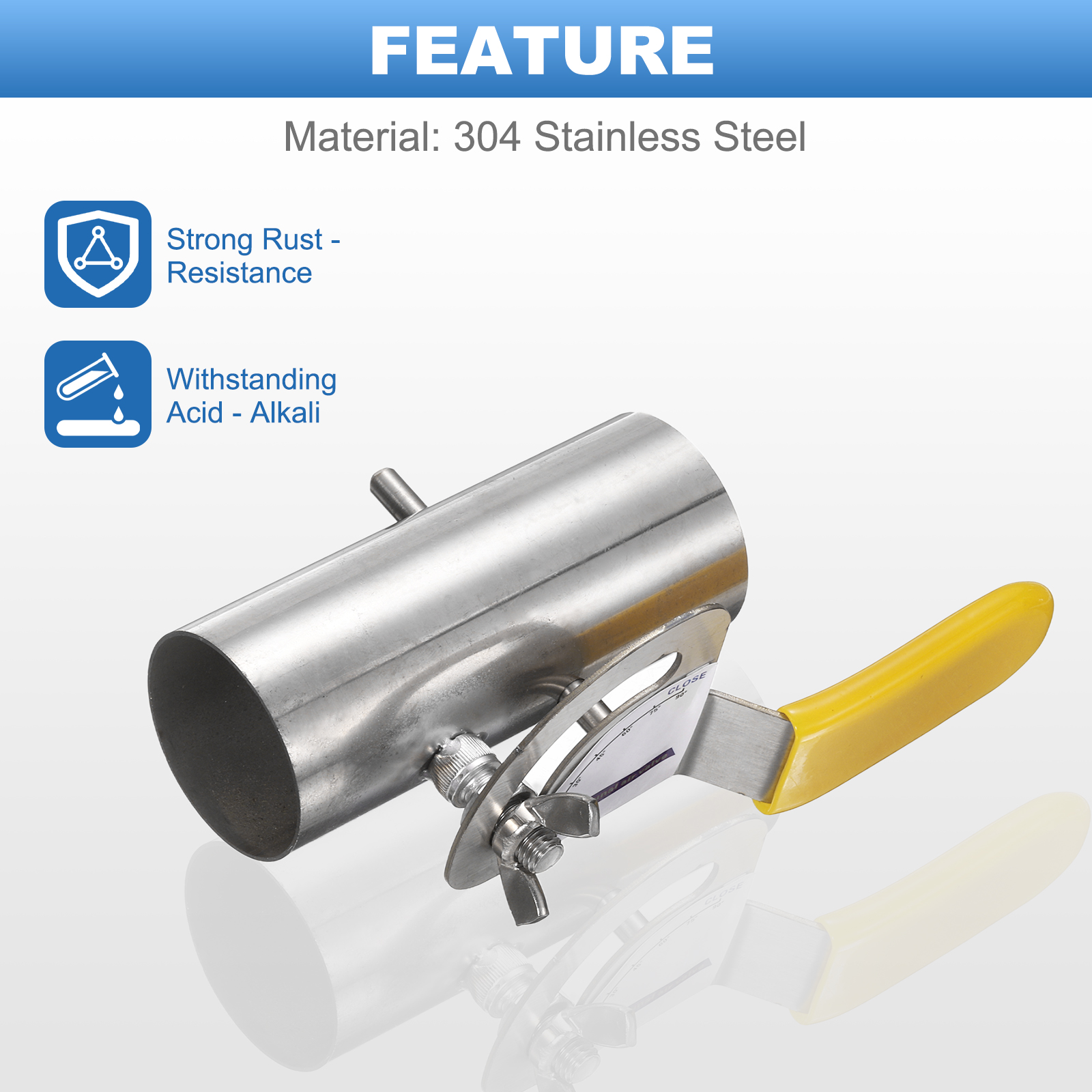 1.5 Inch Duct Backdraft Damper, Manual Adjustment Airflow Volume Damper for Vents Fans Extractors Range Hoods Heating Systems