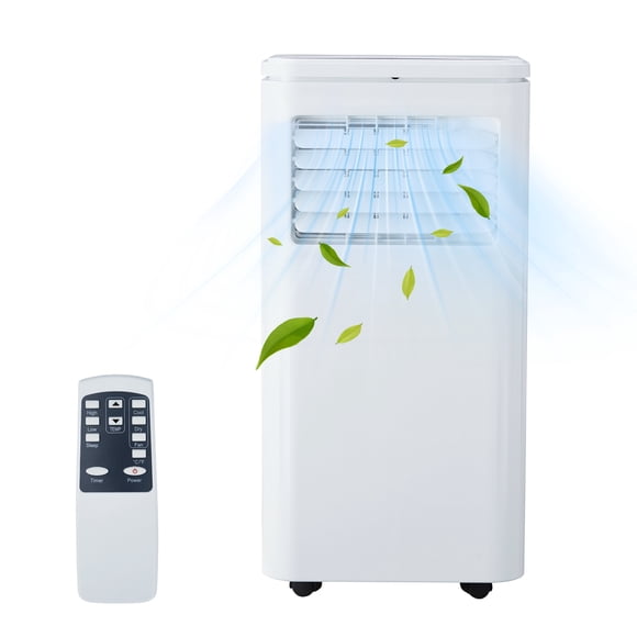 10000BTU - Aire acondicionado portátil 3 en 1 de refrigeración de CA, deshumidificador, ventilador, con visualización LCD, control remoto, refrigeración hasta 450 pies cuadrados, para recámara