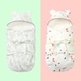 thumbnail image 2 of Sacos de dormir cálidos para bebés, envoltura de capullo de bebé recién nacido, sobre de algodón, manta envolvente para cochecito, saco de dormir para niños, 2 of 4