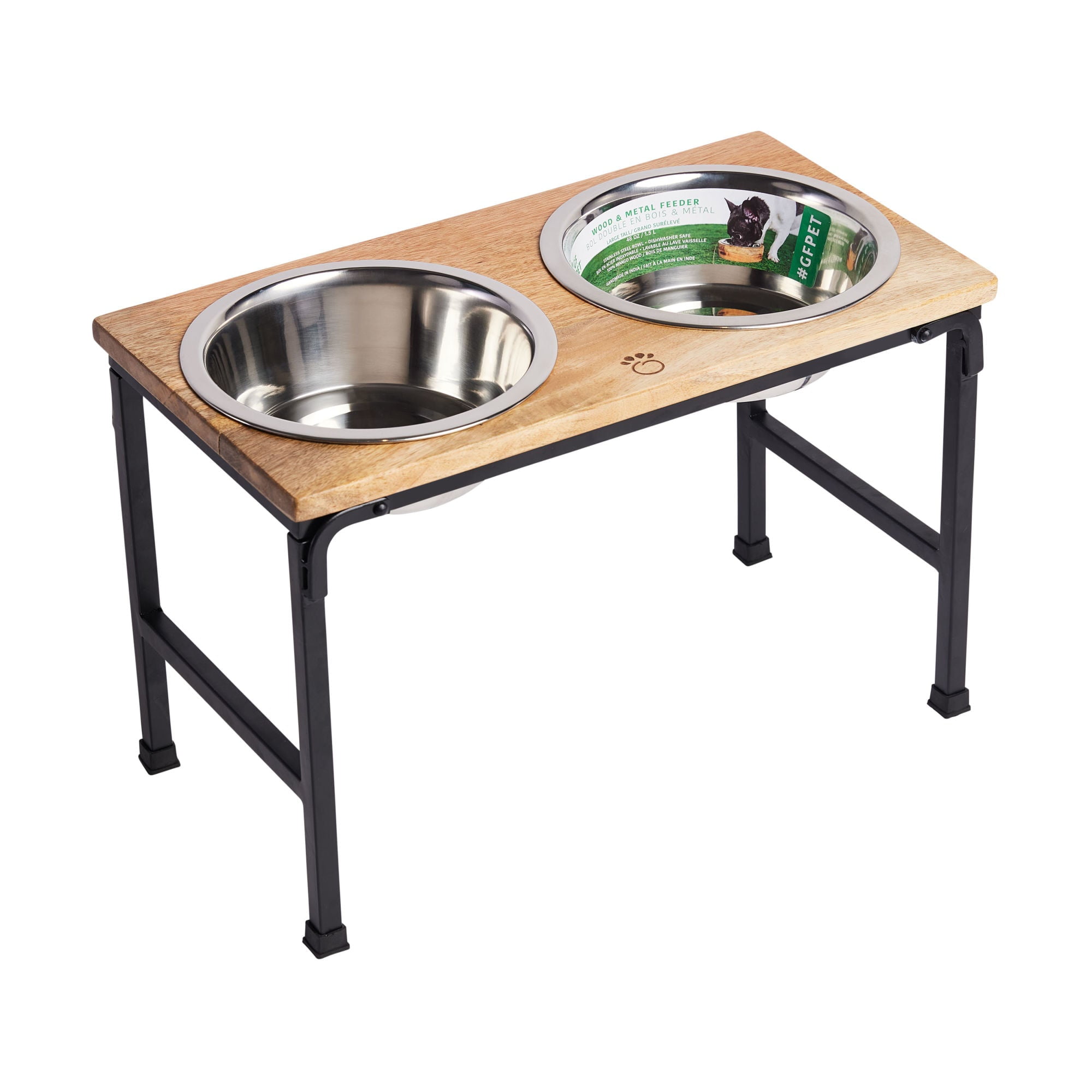 Elevated Wood & Metal Feeder Size: Small
