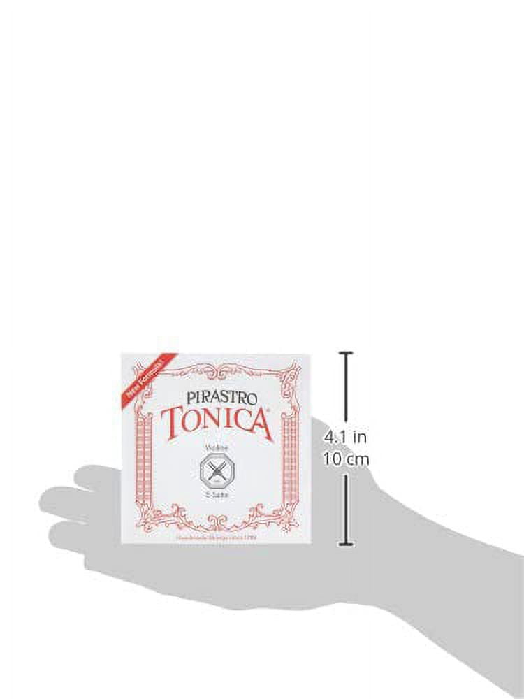 Pirastro Tonica Violin String Set - Medium Gauge, Nylon Core, Loop End With Aluminum E