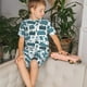 thumbnail image 4 of Balery Modern Furniture Conjunto de Pijama Infantil de Manga Corta con Estampado – Ropa de Dormir de Algodón Suave-Small, 4 of 6