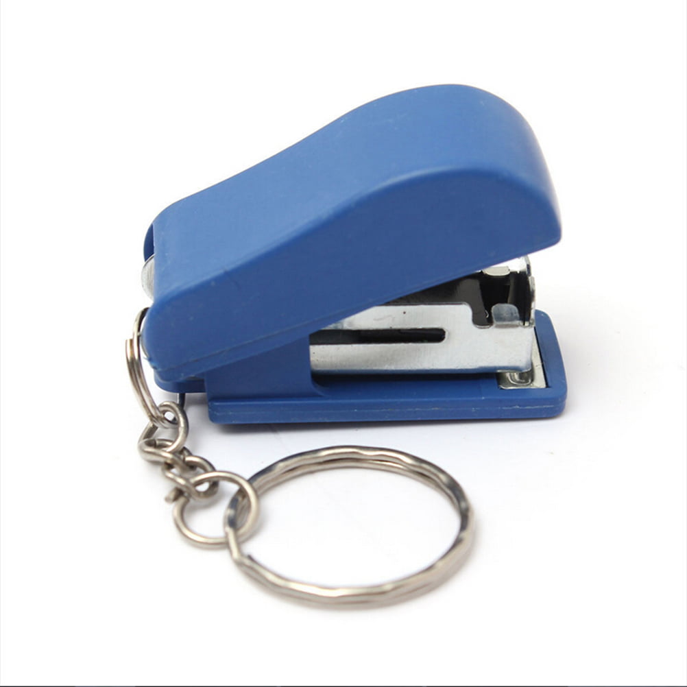 Portable Keychain Mini Cute Stapler For Home Office School Paper Bookbinding  ES 