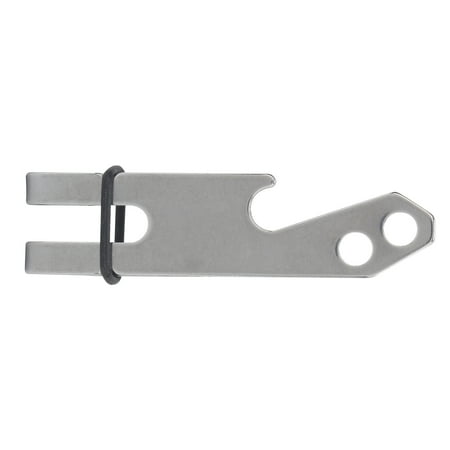 GONCON Outdoor Stainless Steel Suspension Belt Clip Money Pocket Clip Multi-tool Keychain Holder with Bottle Opener & Slotted Screwdriver Function Compact EDC Gear for Camping Hiking Silver