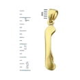 thumbnail image 2 of 14K Gold 3D Western Canoe Charm, 2 of 5