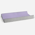 thumbnail image 4 of Bacati - Love Aztec Grey/Lilac Girls Quilted Changing Pad Cover, 4 of 9