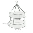 thumbnail image 3 of Unique Bargains 1 Pc Durable Double Layer Clothes Drying Basket for Balcony 4.72"x18.9" 55L Gray, 3 of 6