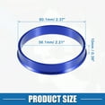 thumbnail image 4 of Unique Bargains 4 Pcs Car Hub Centric Rings OD 60.1mm to ID 56.1mm Hub Centric Rings Wheel Bore Center Spacer Blue, 4 of 7