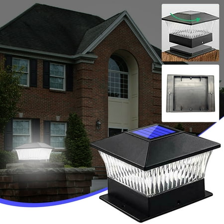 

Winter Savings Clearance! SuoKom Solar Column Head Lamp Outdoor Waterproof LED Door Post Lamp Wooden Pile Lamp Outdoor Courtyard Garden Lamp