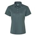 thumbnail image 5 of Paragon Women’s Saratoga Mini Mesh Performance Polo, 4-Button Placket Polyester Shirt, Carbon, XL, 5 of 5