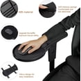 thumbnail image 3 of Upgraded Ergonomic Arm Rest Mouse Pad for Chair，Adjustable Mouse Tray with Wrist Cushion, Chair arm Mousepad, Black, 3 of 6