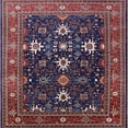 thumbnail image 1 of Ahgly Company Machine Washable Indoor Square Industrial Modern Rose Dust Purple Area Rugs, 8' Square, 1 of 7