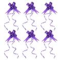 thumbnail image 1 of Unique Bargains 2.8inch Pull Bows Present Wrapping String Bows Ribbon Gold Thread Style Dark Purple 40 Pack, 1 of 6