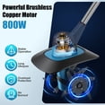thumbnail image 4 of Cordless Tiller Cultivator,800W Electric Cordless Tiller Cultivator, 21V Battery Powered Soil Tiller with 6.69" Depth 8.66" Width, Handheld Garden Cultivator  for Garden Yard Planting, 4 of 14