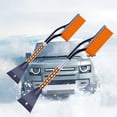 thumbnail image 3 of Red Car Ice Scraper with Brush - Multi-Functional Detachable Design for Snow, Ice & Frost Removal, Thickened EVA Sponge Handle, Made of ABS, PVC & EVA Materials, Measures 24*68*11.1cm, 285g Plastic, 3 of 6