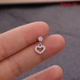 thumbnail image 4 of AMERTEER Crystal Rhinestone Flower Cross Ear Helix Cartilage Body Piercing Earrings Studs, 4 of 6