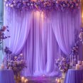 thumbnail image 5 of Wehilion Backdrop Curtain for Parties Sheer Tulle Backdrop Drapes for Wedding Ceremony Birthday Baby Shower Photo Backdrop Curtain Decorations, 5 of 7
