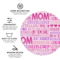 thumbnail image 3 of Honeii Best Mom ever print Leather Coaster Set of 4, ideal for safeguarding your furniture from drinks spills and effortless cleanup-Round Shape, 3 of 6