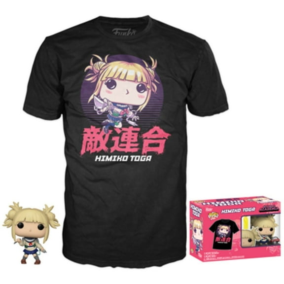 Funko POP! and Tee My Hero Academia Himiko Toga [Unmasked] with Size Large T-Shirt Collectors Box Exclusive