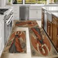 thumbnail image 6 of Kitchen Rugs Sets of 3 Non Slip Washable Kitchen Mats for Floor, Waterproof Kitchen Runner Rug, Floor Mat Carpet for Entryway, Laundry, Sink, Hallway, Bathroom, 6 of 12
