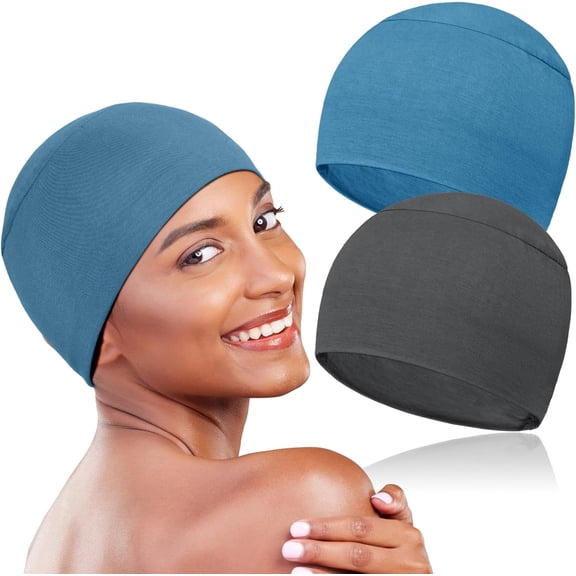2 Pcs Soft Chemo Headwear for Women, Lightweight Hair Cap for Sleep Chemo Caps Sleeping Cap for Hair Loss