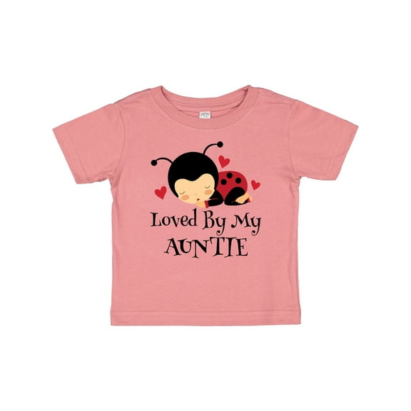 Inktastic Loved by My Auntie Ladybug Boys or Girls Baby T-Shirt
