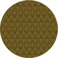 thumbnail image 1 of Ahgly Company Machine Washable Indoor Round Transitional Bakers Brown Area Rugs, 7' Round, 1 of 7