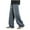 Blue, variant on Isvgxsz New Trousers for Men Clearance Fashion Elastic Waist Wide Leg Pants Men Solid Stretchable Long Pants Pocket Drawstring Mid Waist Relaxed Fit Jeans Blue M