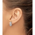 thumbnail image 3 of Sterling Silver Rhodium-Plated Cz Pineapple Post Earrings (Width 8) (Length 15.5) - Jbsp, 3 of 5