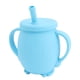 thumbnail image 5 of Vasos de entrenamiento de silicona de 230 ml para bebés, con tapa con pajita, asas antideslizantes y a prueba de derrames, color azul, 5 of 14