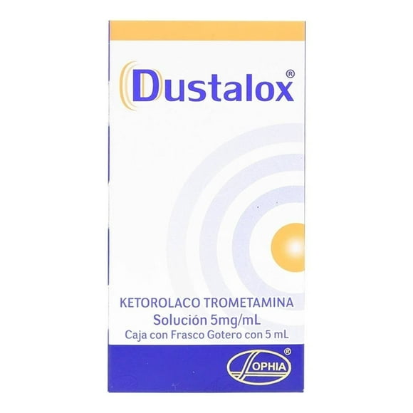 Ketorolaco Trometamina Dustalox 5 mg/ml solución caja con frasco gotero 5 ml