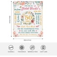 thumbnail image 4 of LHSHID Happy 40th Birthday Decorations Women Blanket Flannel Soft and Comfortable Anti static Bed Sofa Blanket 50x60in, 4 of 5