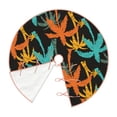 thumbnail image 3 of Salouo Palm Trees Christmas Tree Skirt 36" Farmhouse Christmas Decorations Snowman Xmas Tree Skirt Tree Mat for Holiday Party Decor, 3 of 8