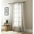 thumbnail image 6 of Nanshing Olly Sheer Rod Pocket Pom Pom Window Curtain Panels, Set of 2, White, 37" x 84", 6 of 10