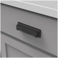 thumbnail image 3 of Hickory Hardware P3013-SS 3 In. and 96mm Studio Collection Stainless Steel Cup Cabinet Pull, 3 of 5