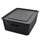 thumbnail image 5 of Set de 4 cajas Organizadoras IPP tipo rattan negro, 5 of 6